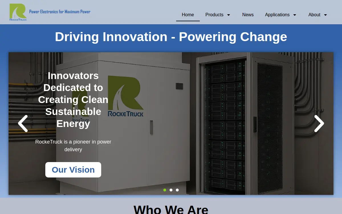 Homepage of Rocketruck INC