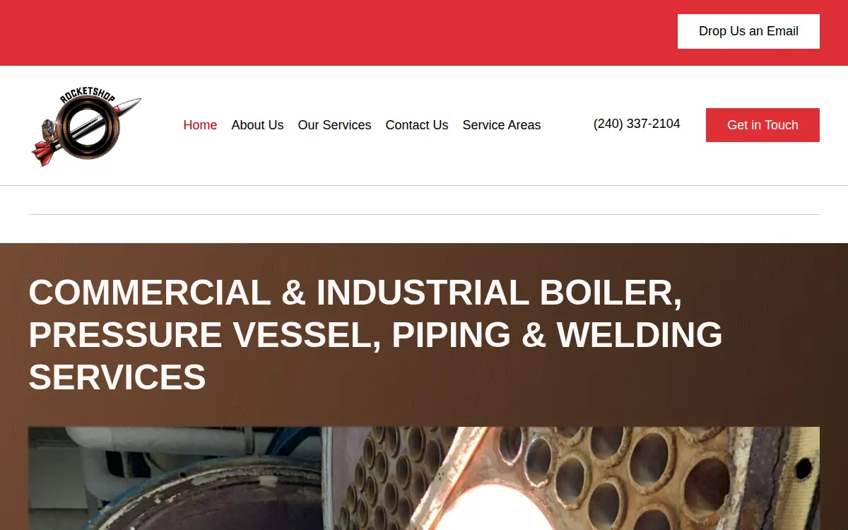 Homepage of Rocket Shop LLC