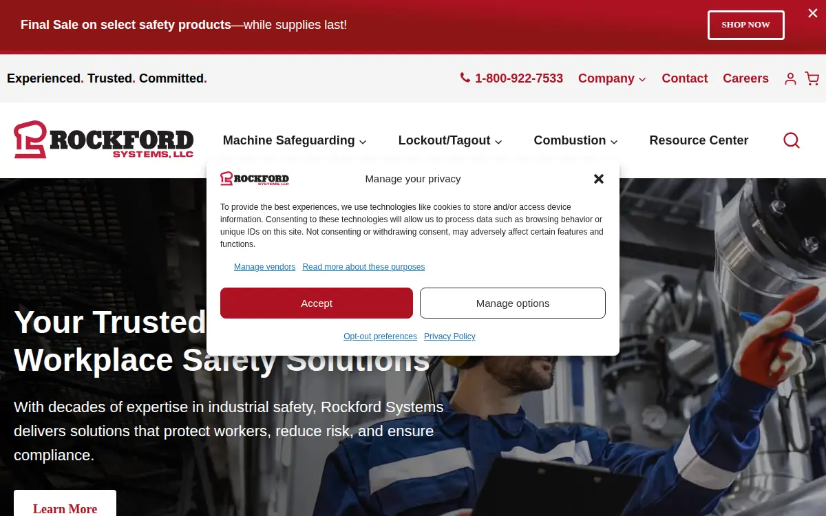 Homepage of Rockford Systems LLC