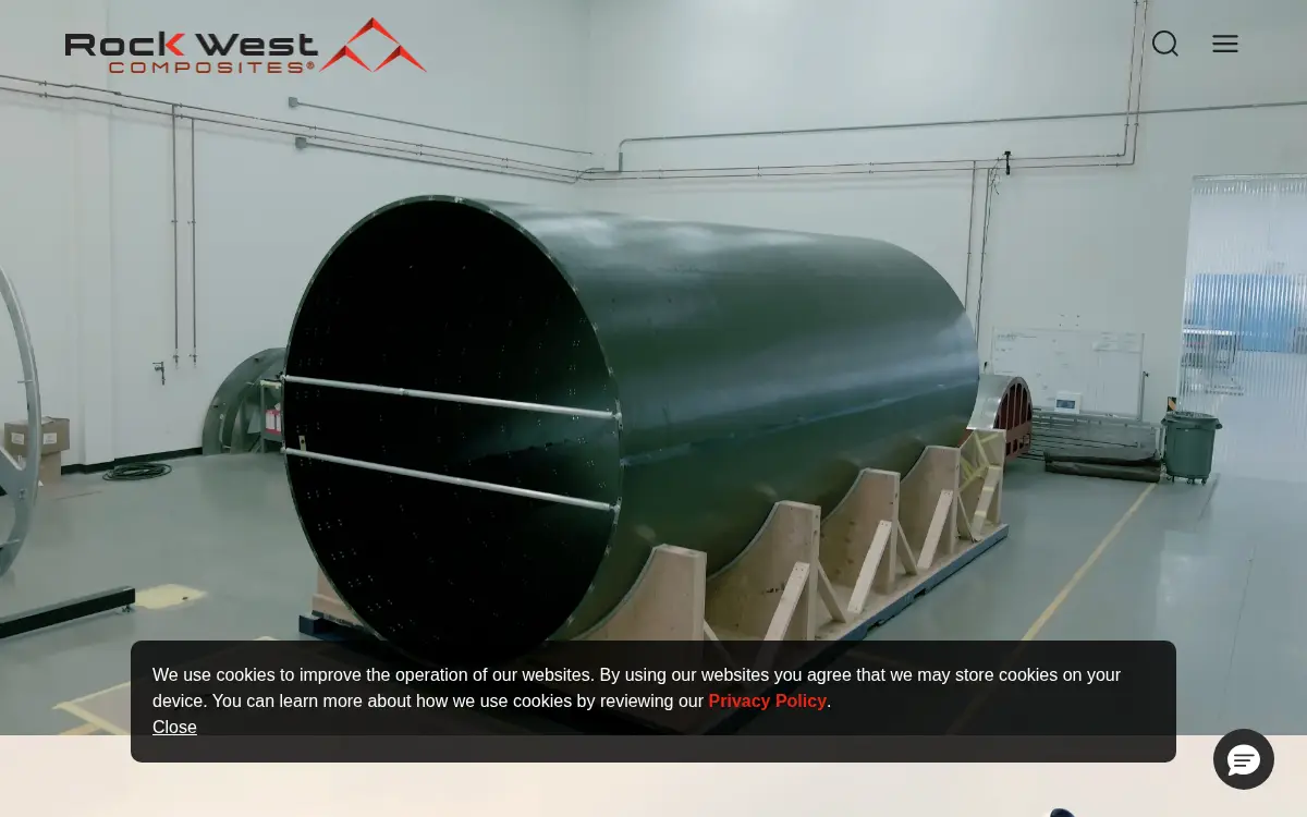 Homepage of Rock West Composites, INC.