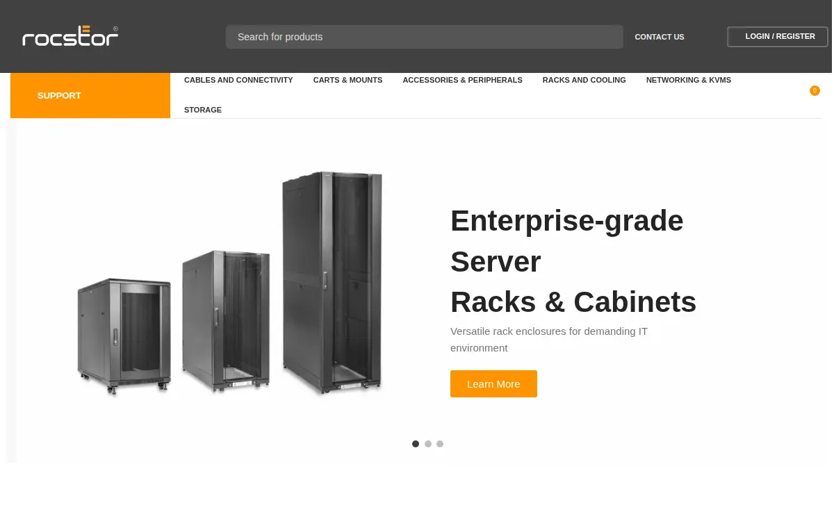 Homepage of Rocstor, INC.