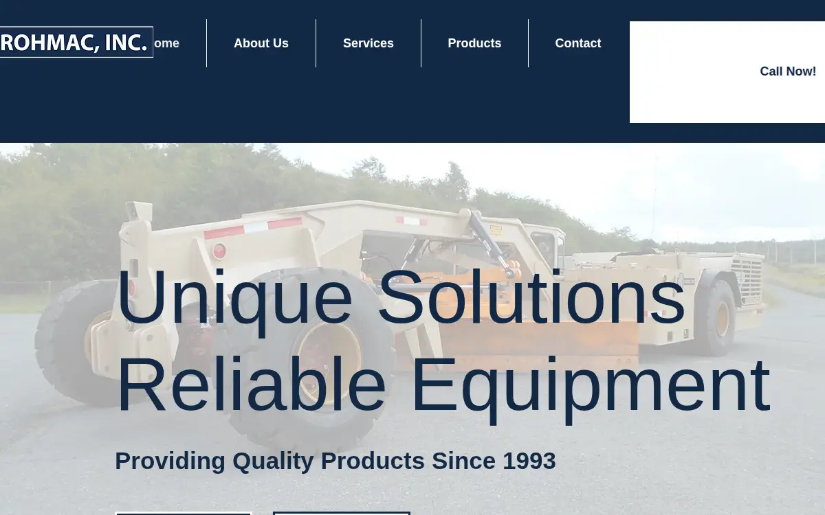 Homepage of Rohmac INC