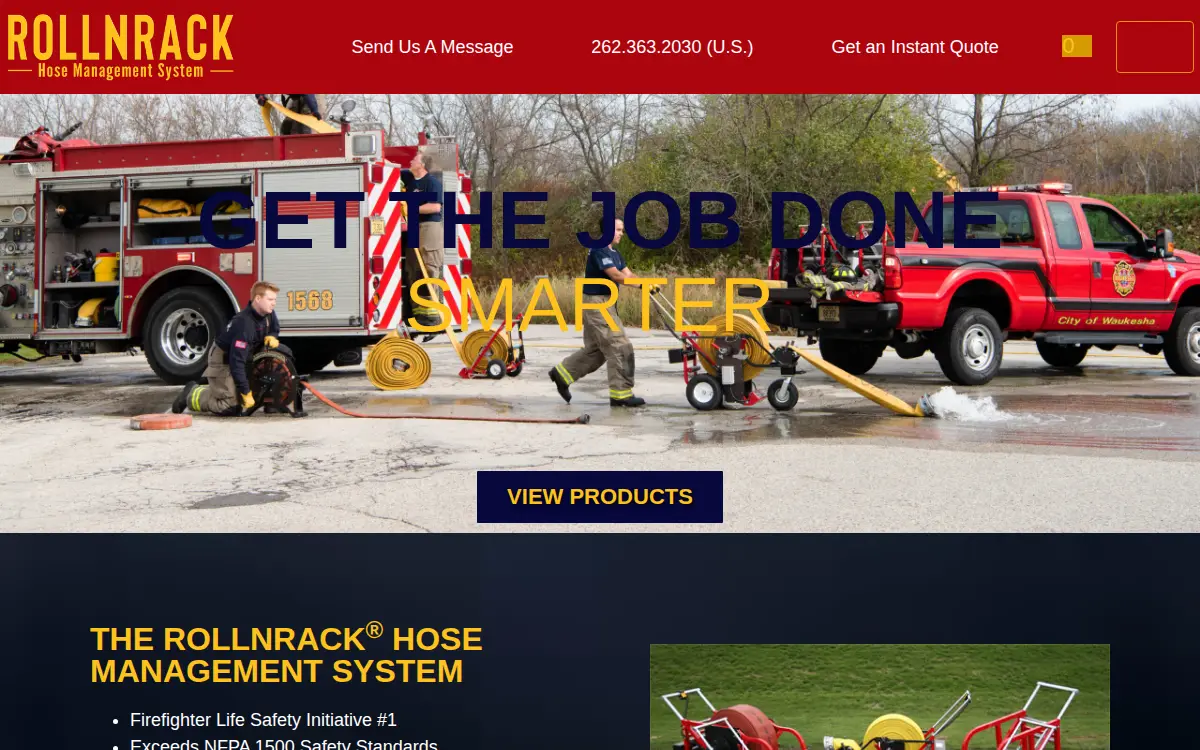 Homepage of Roll N Rack LLC