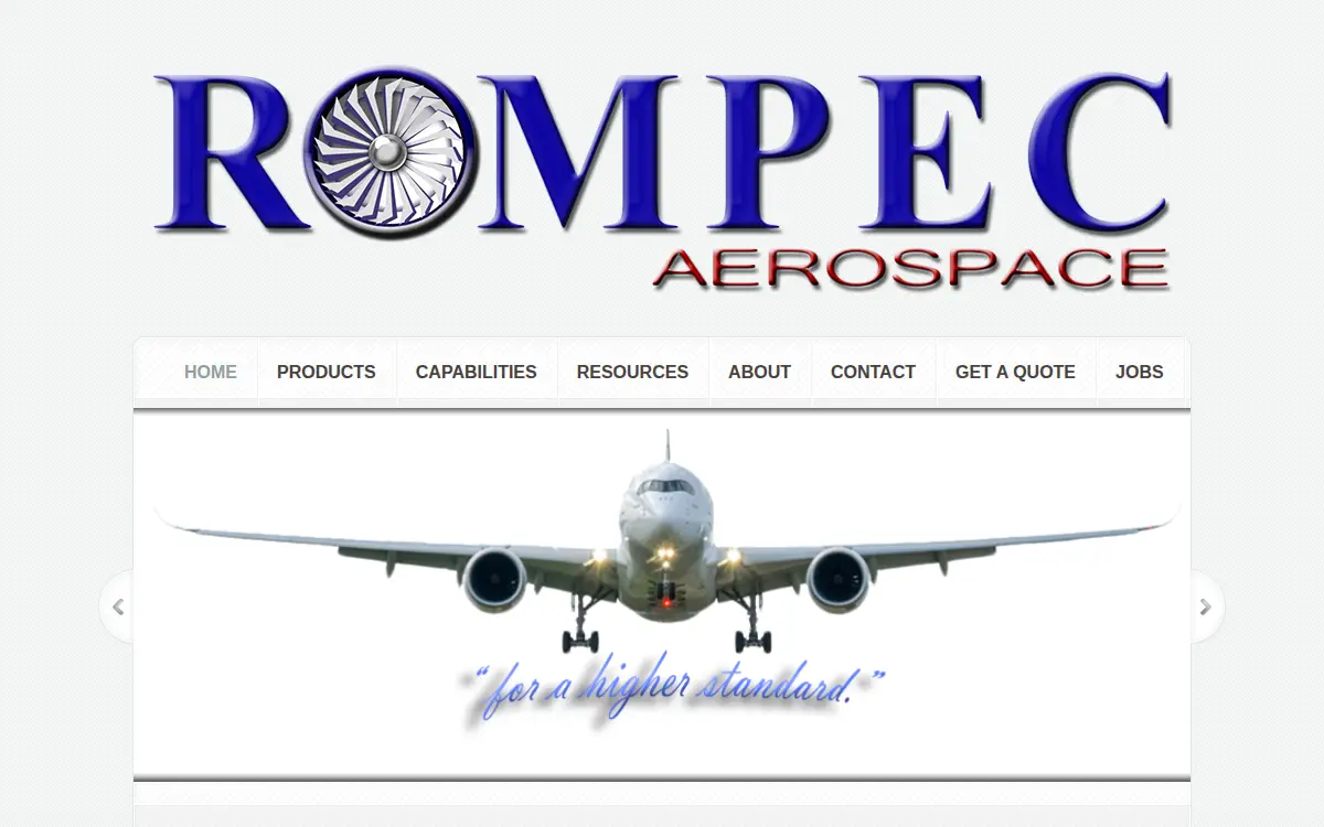 Homepage of Rompec Aerospace INC