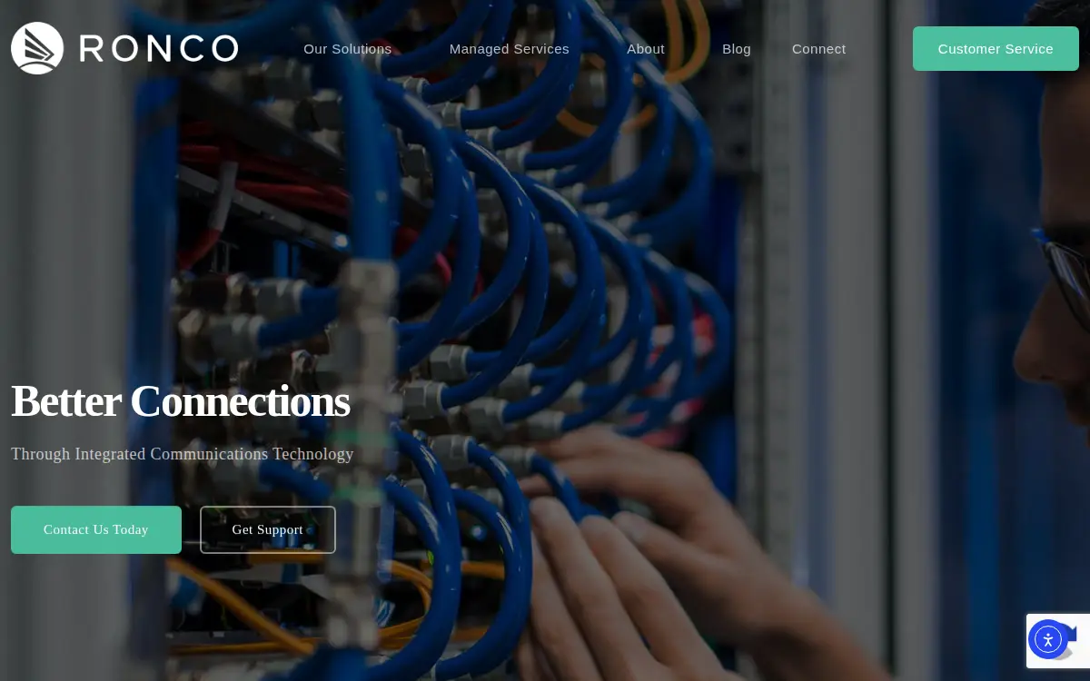 Homepage of Ronco Specialized Systems, INC.