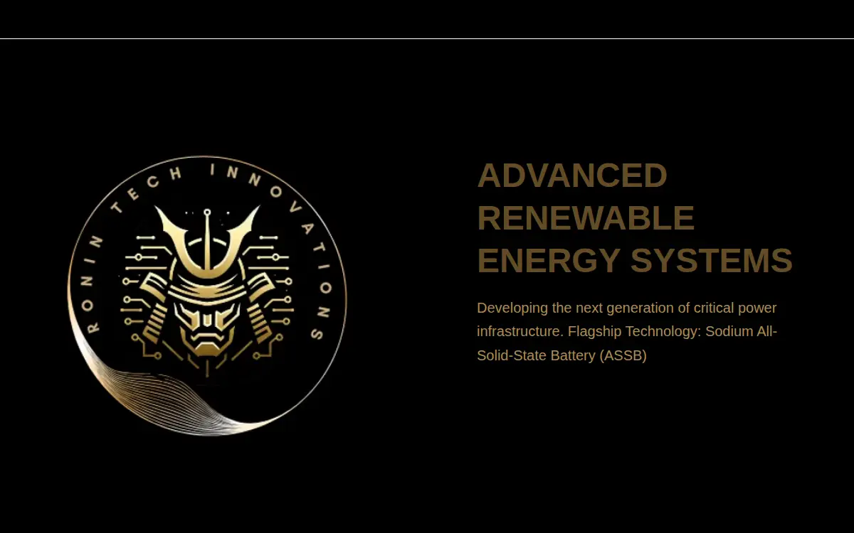 Homepage of Ronin Tech Innovations Corporation
