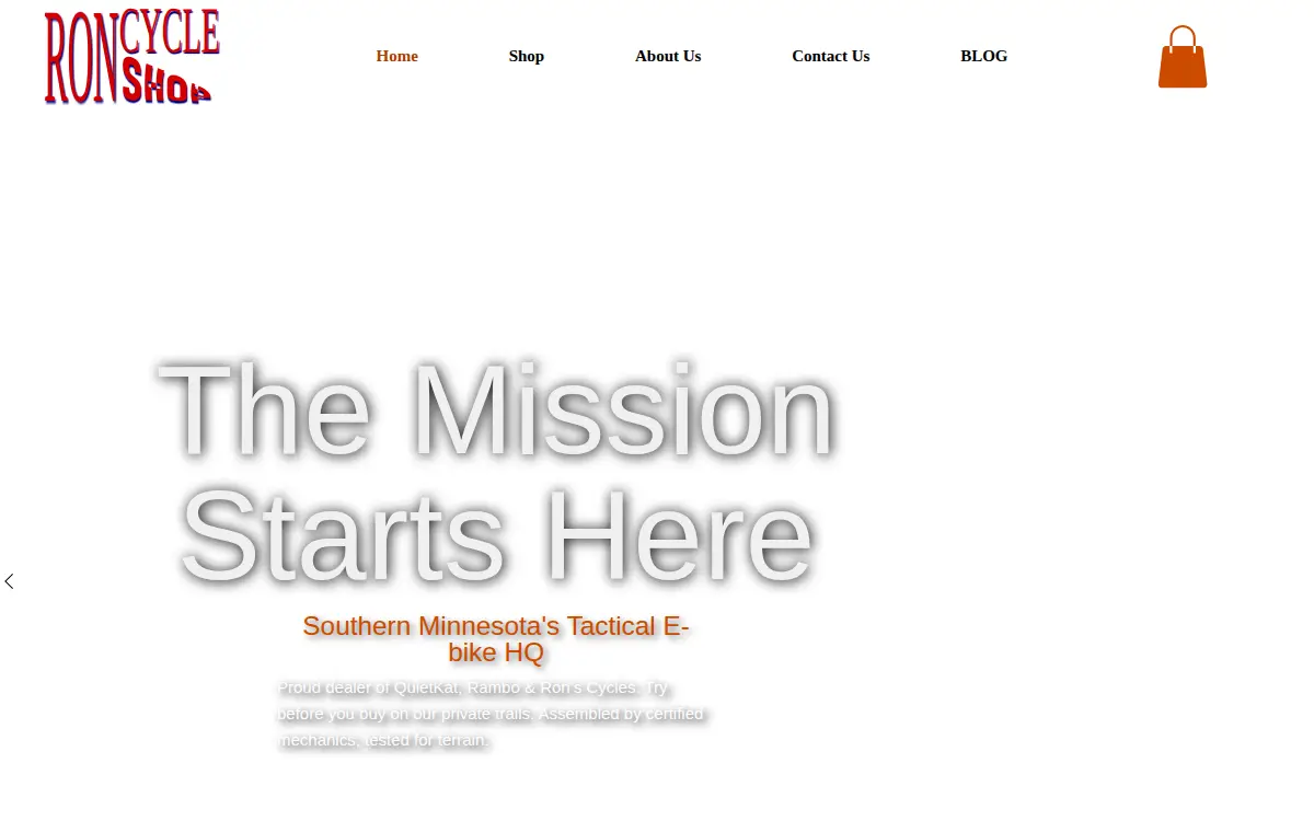 Homepage of Ron's Cycle Shop LLC