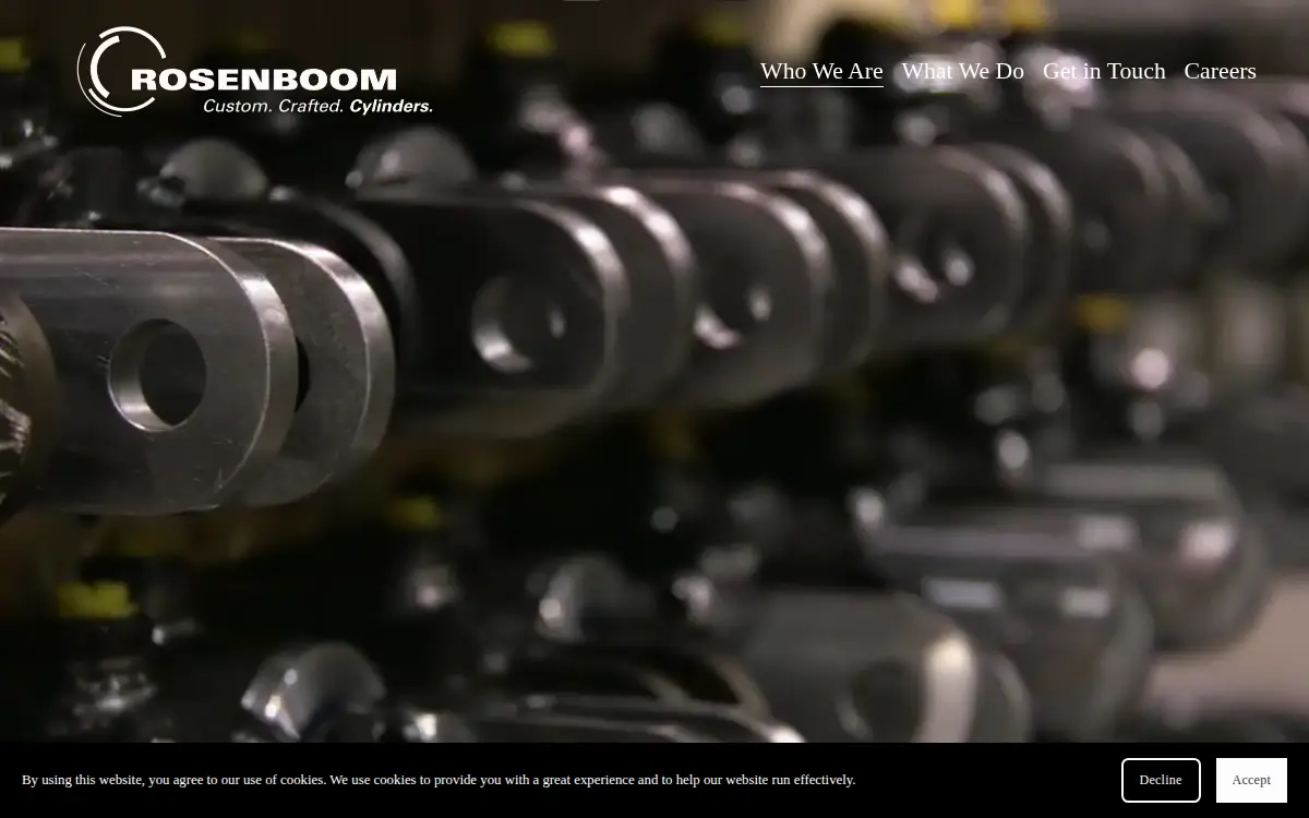 Homepage of Rosenboom Machine & Tool, INC.