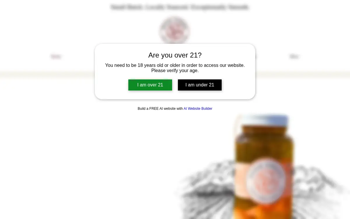 Homepage of Rosie Cheeks Distillery LLC