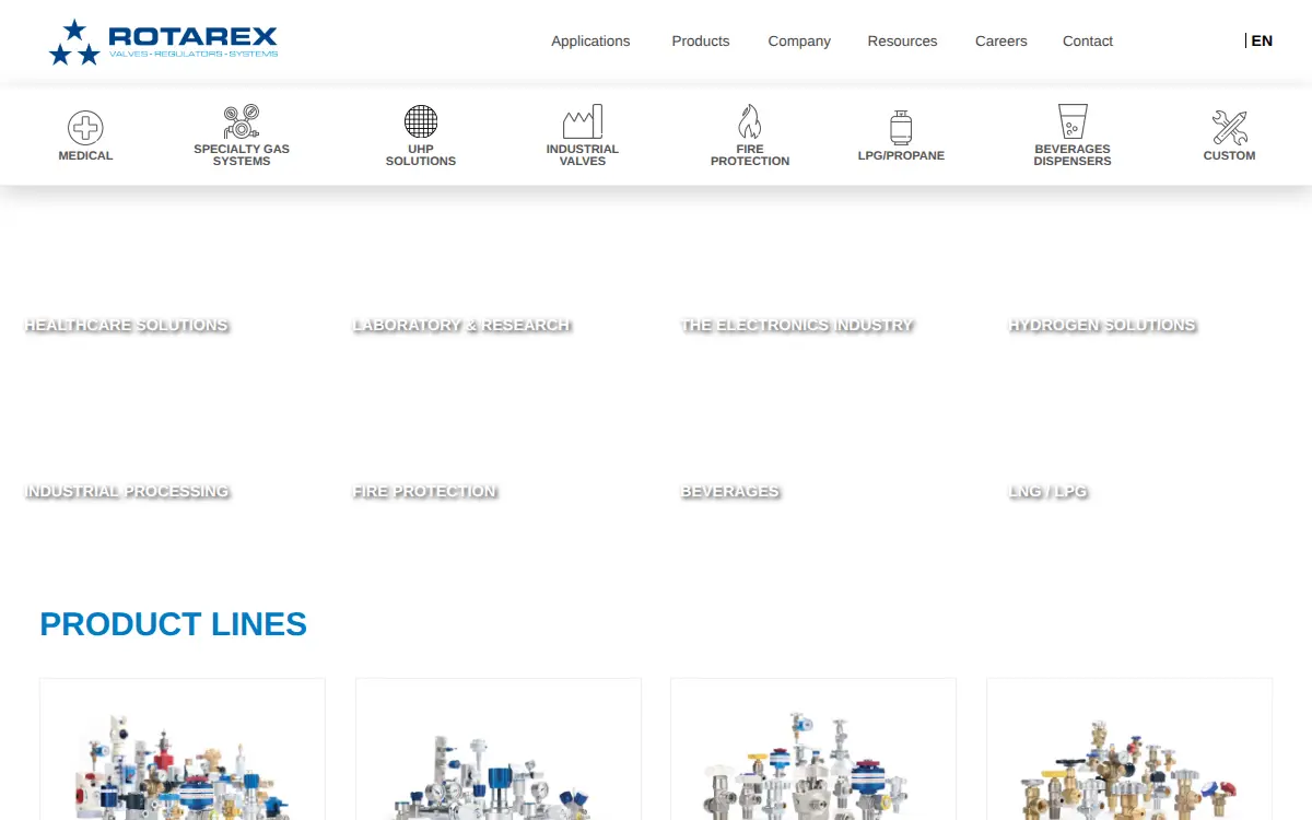 Homepage of Rotarex North America INC