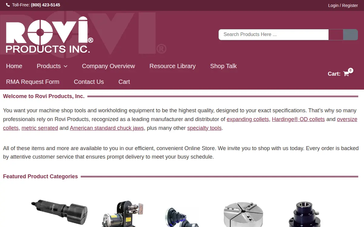 Homepage of Rovi Products, INC