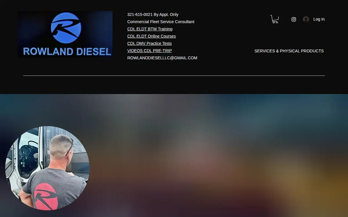 Homepage of Rowland Diesel LLC