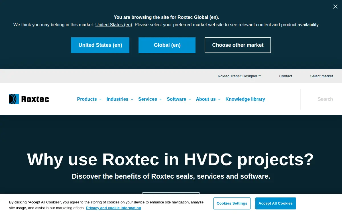 Homepage of Roxtec INC