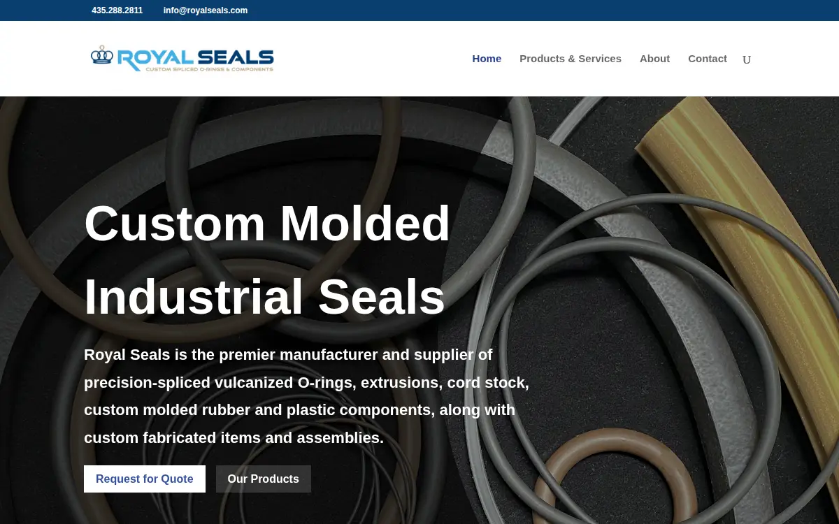 Homepage of Royal Seals CO