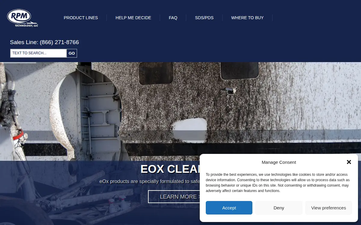 Homepage of Rpm Technology LLC