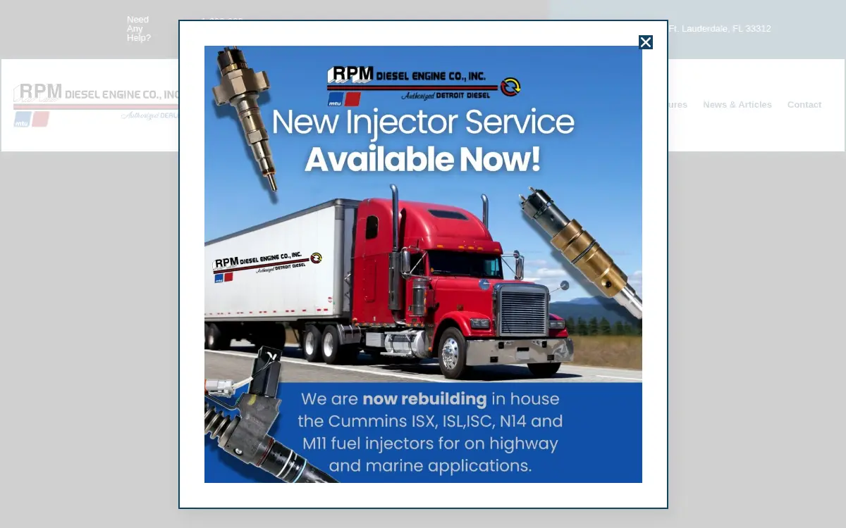 Homepage of R. P. M. Diesel Engine CO.