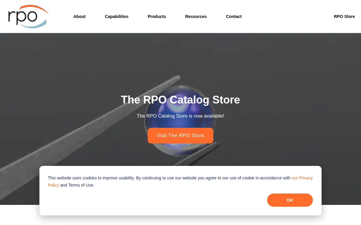 Homepage of Rochester Precision Optics, LLC