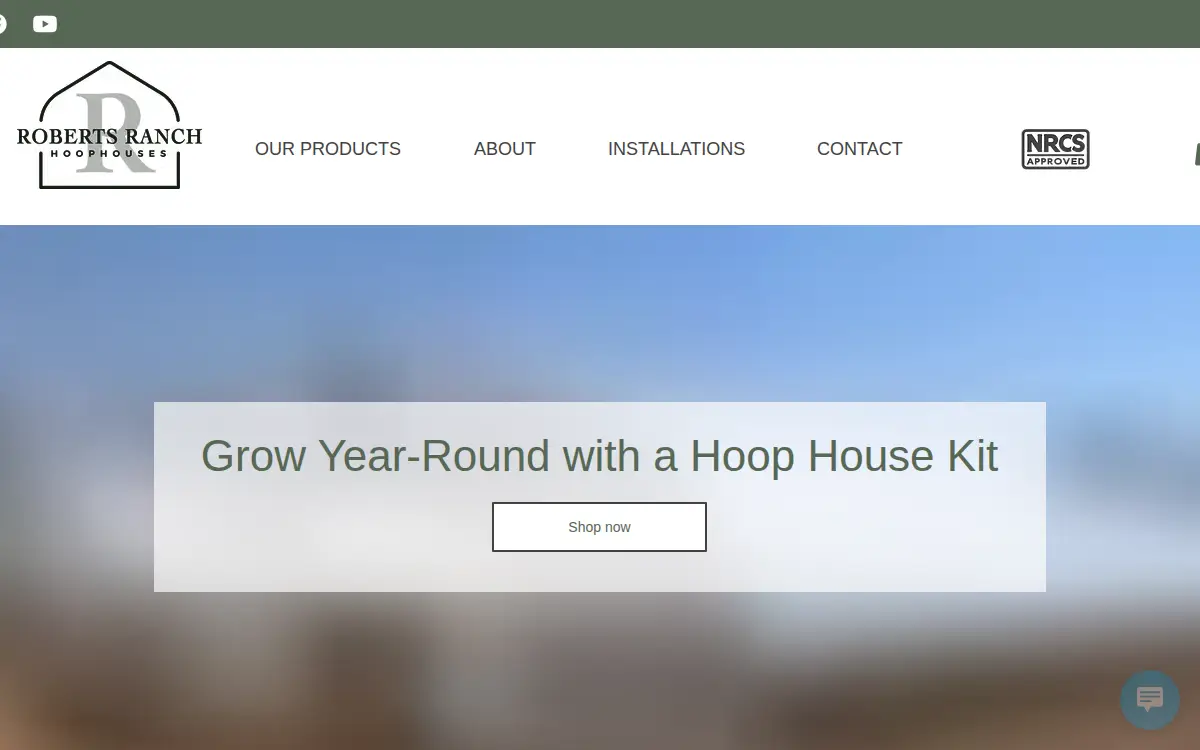 Homepage of Roberts Ranch and Garden, L.c