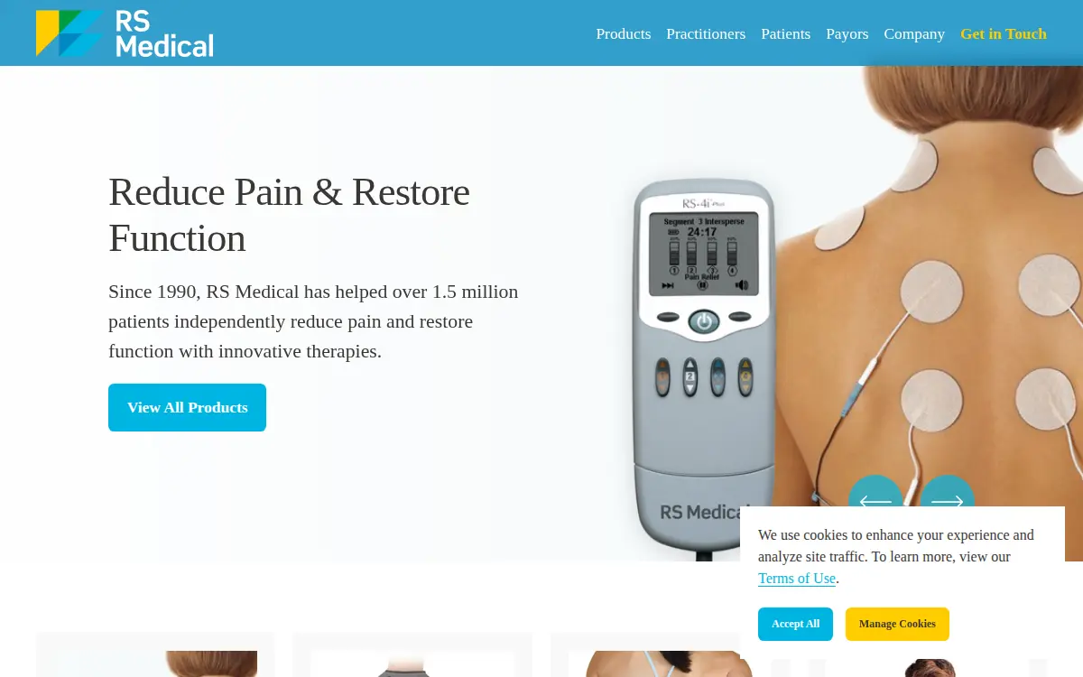 Homepage of International Rehabilitative Sciences, INC.