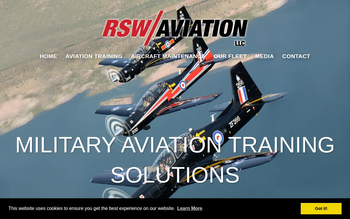 Homepage of Rsw Aviation, LLC