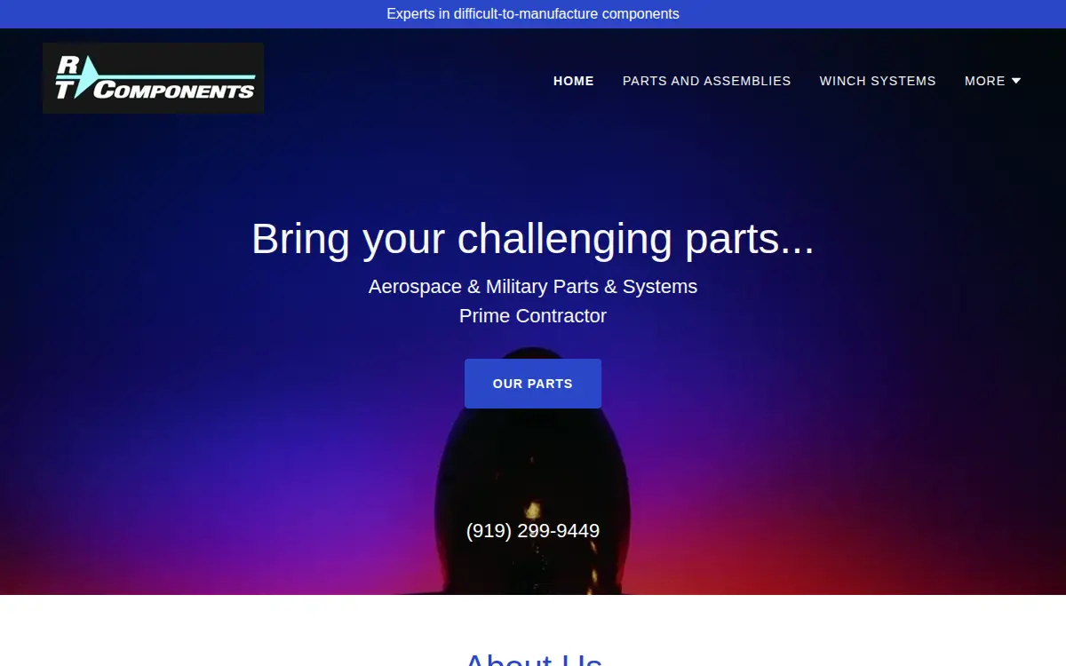 Homepage of Rt Components LLC
