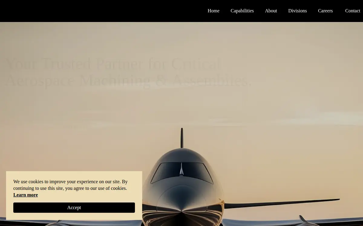 Homepage of Rtc Aerospace Fife Division LLC