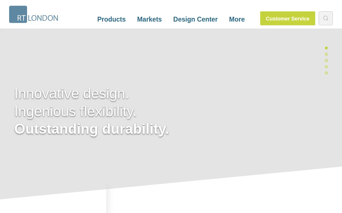 Homepage of R.t. London Company