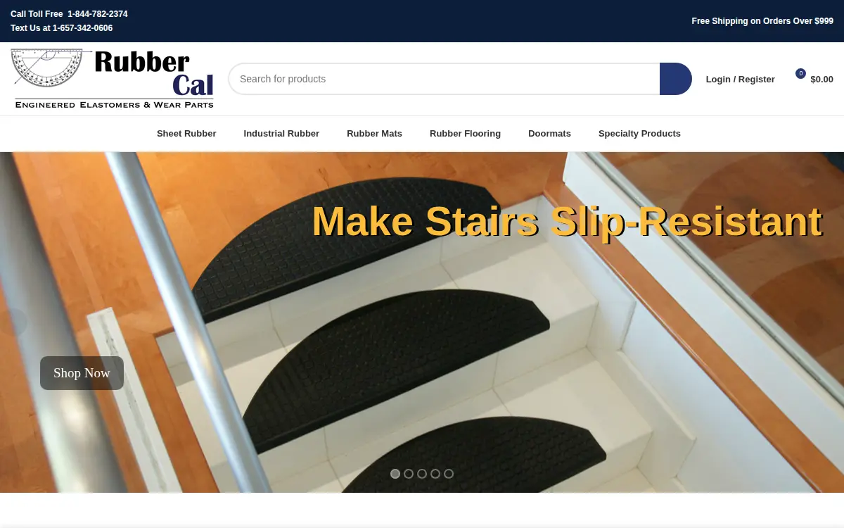 Homepage of Rubber-cal, INC.