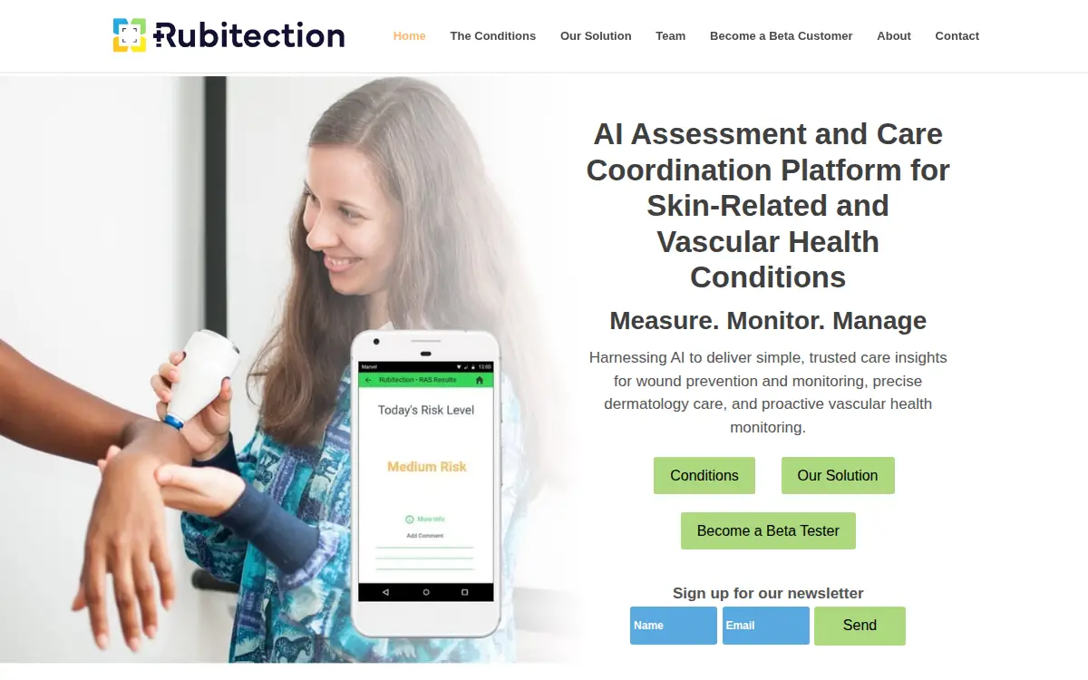 Homepage of Rubitection, INC.
