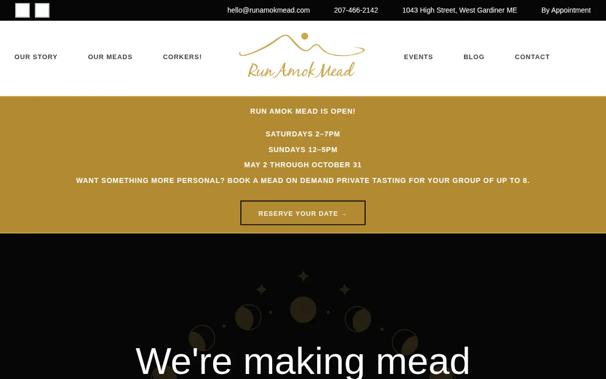Homepage of Gold Star Honeybees LLC