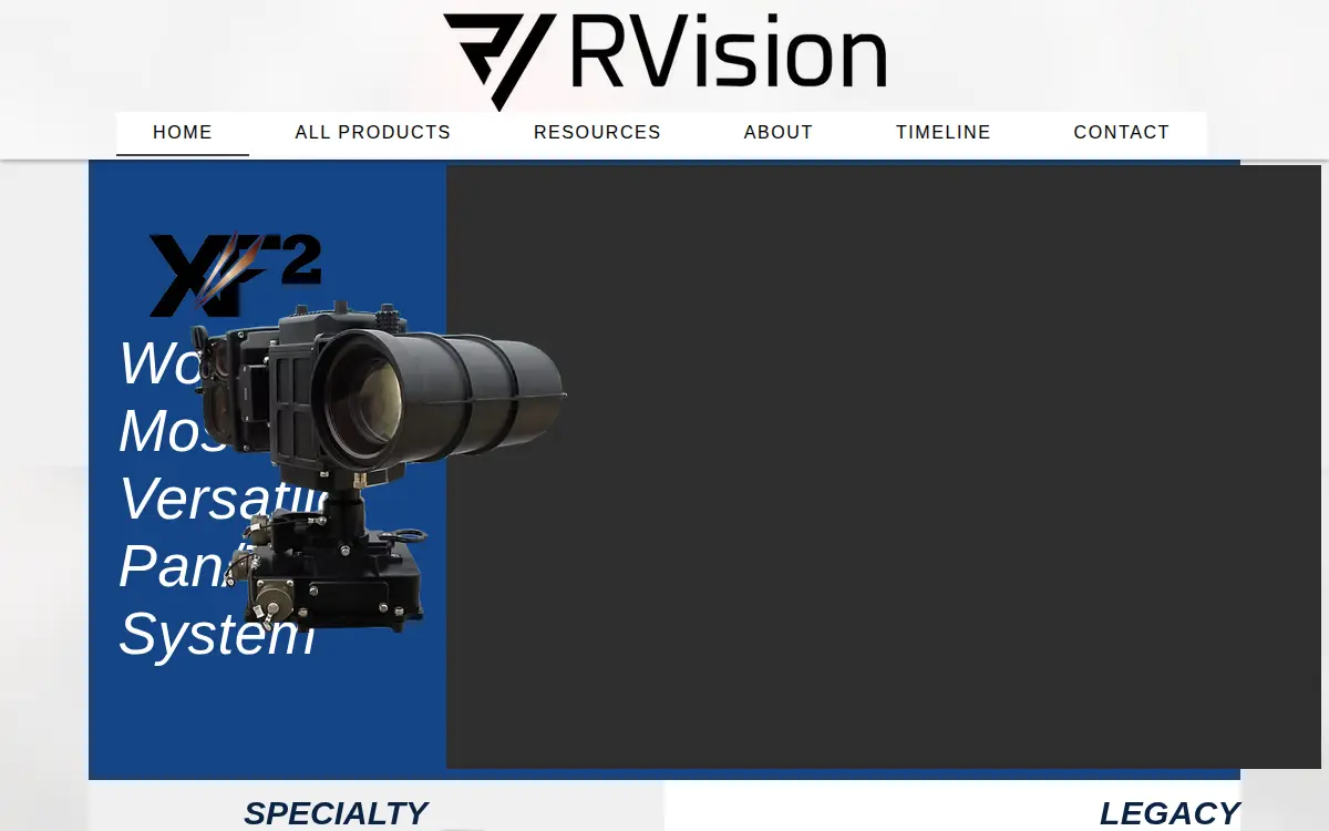 Homepage of Rvision, INC.