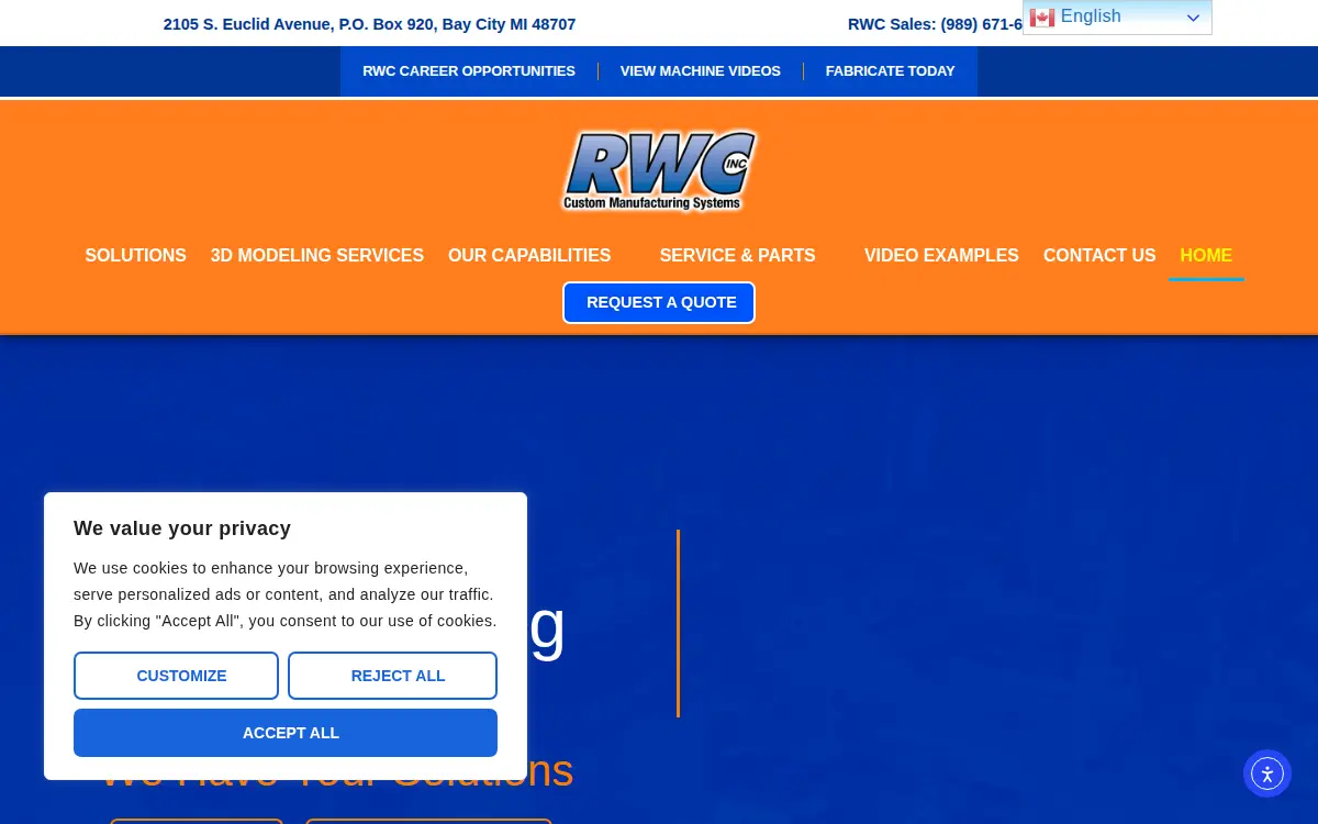 Homepage of Rwc INC