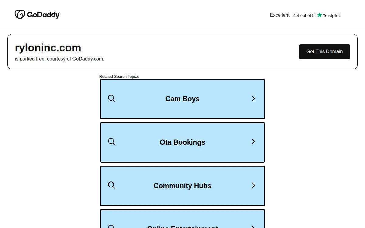 Homepage of Rylon INC