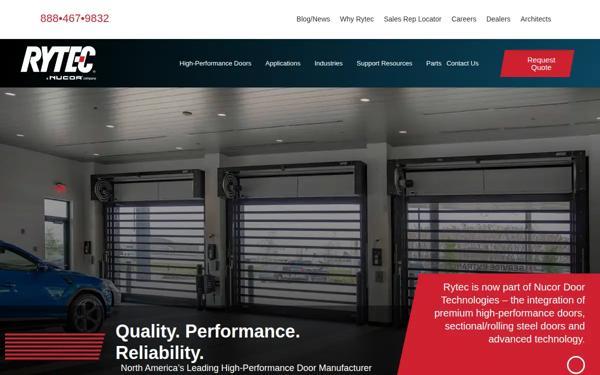 Homepage of Rytec CORP