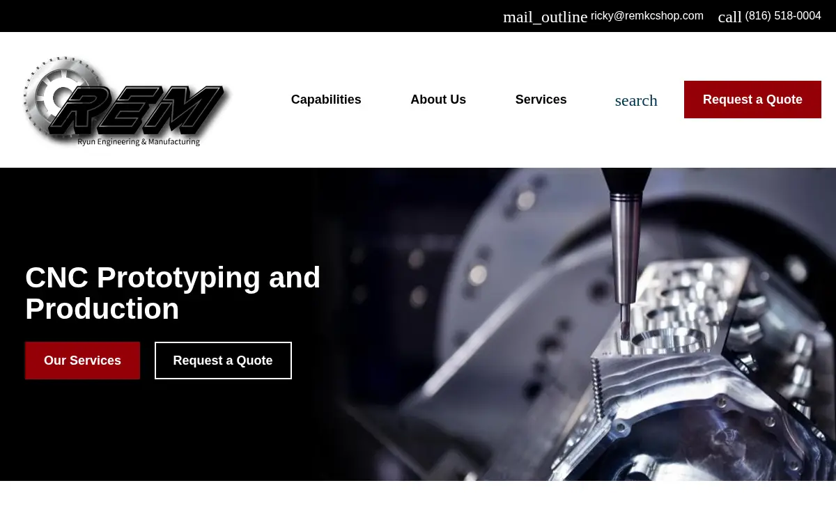 Homepage of Ryun Engineering and Manufacturing LLC