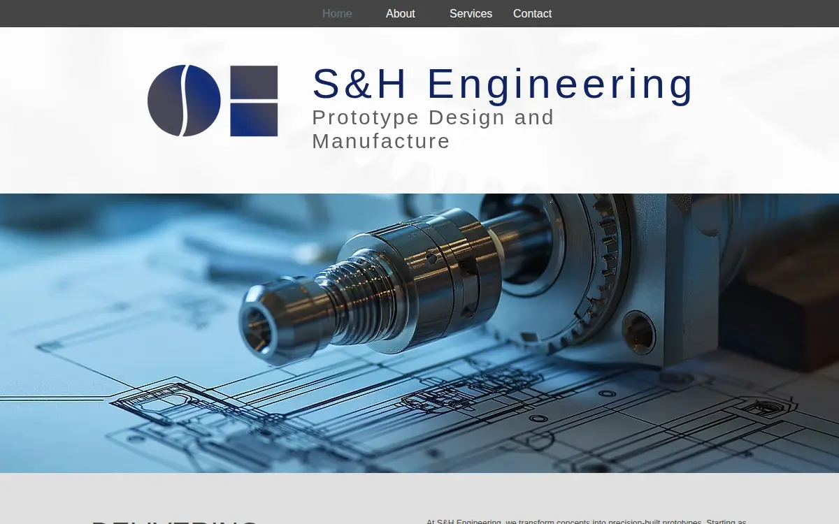 Homepage of S&h Engineering, INC