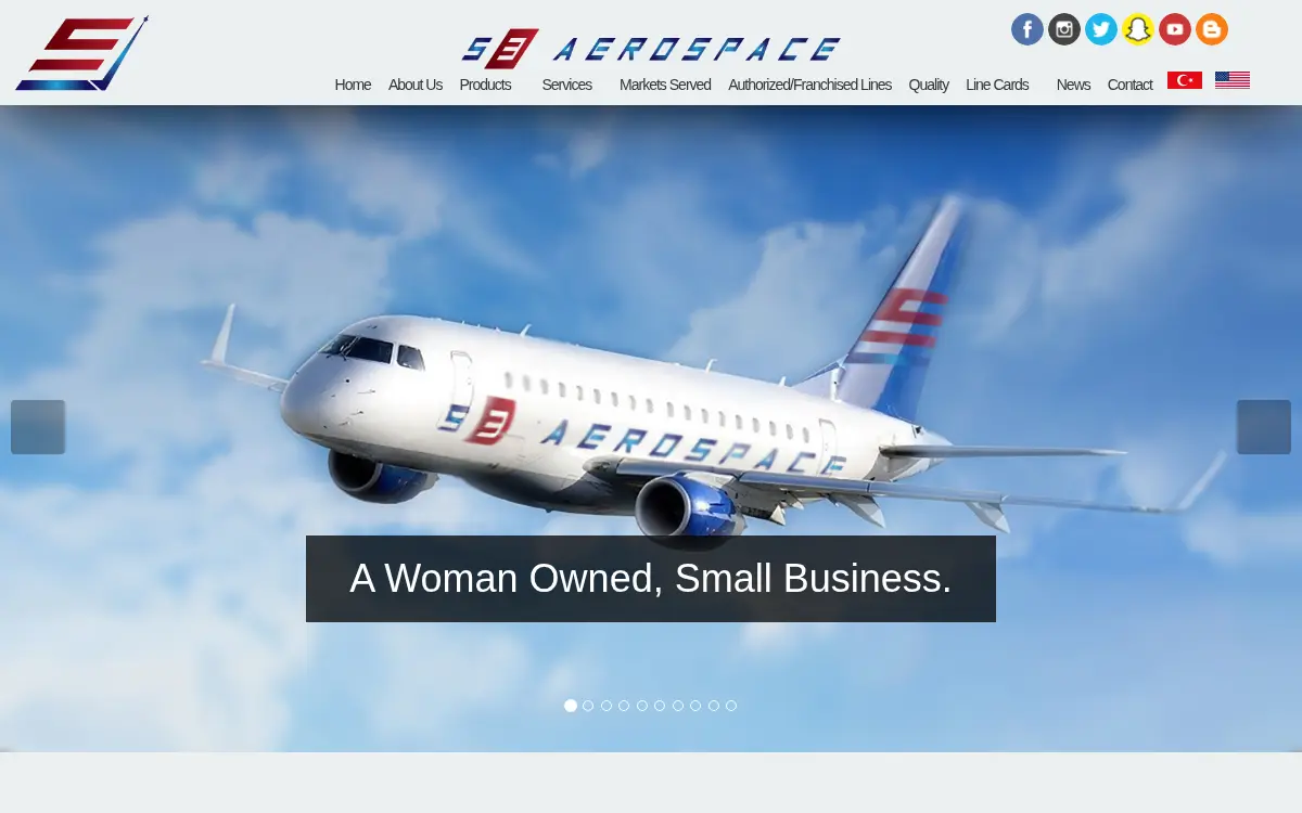 Homepage of S3 Aerospace LLC