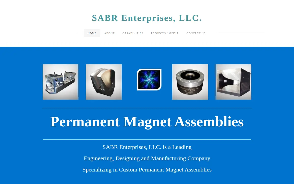 Homepage of Sabr Enterprises LLC