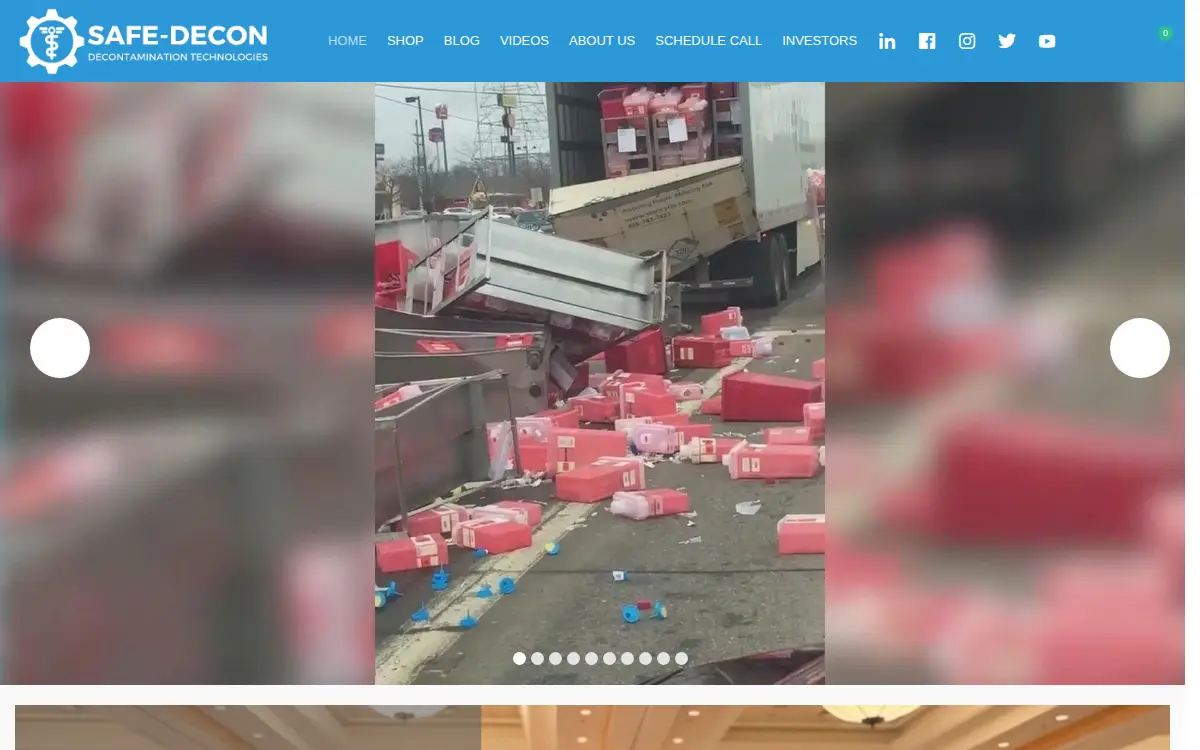 Homepage of Safe - Decon, INC.