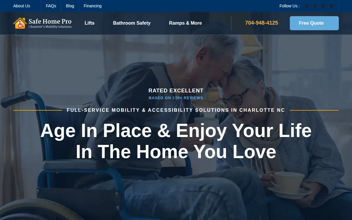 Homepage of Safe Home Pro, INC.
