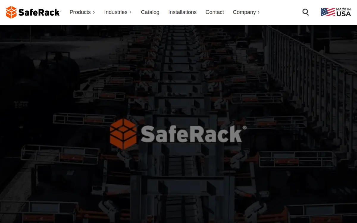 Homepage of Safe Rack LLC