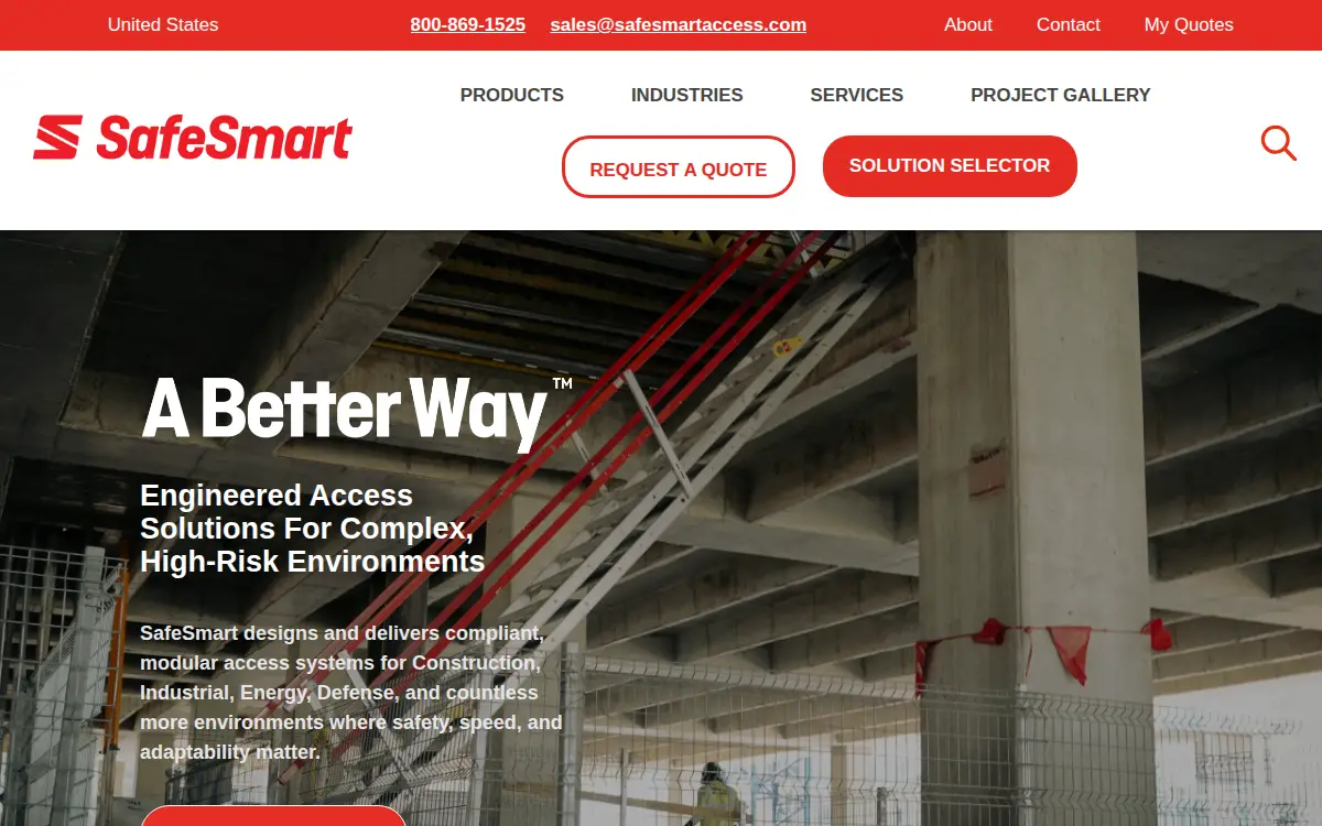 Homepage of Safesmart LLC