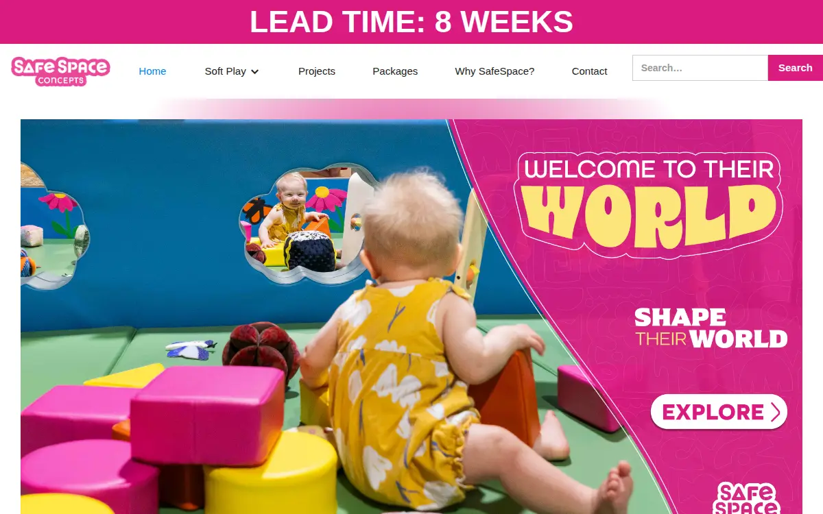 Homepage of Safespace Concepts, INC