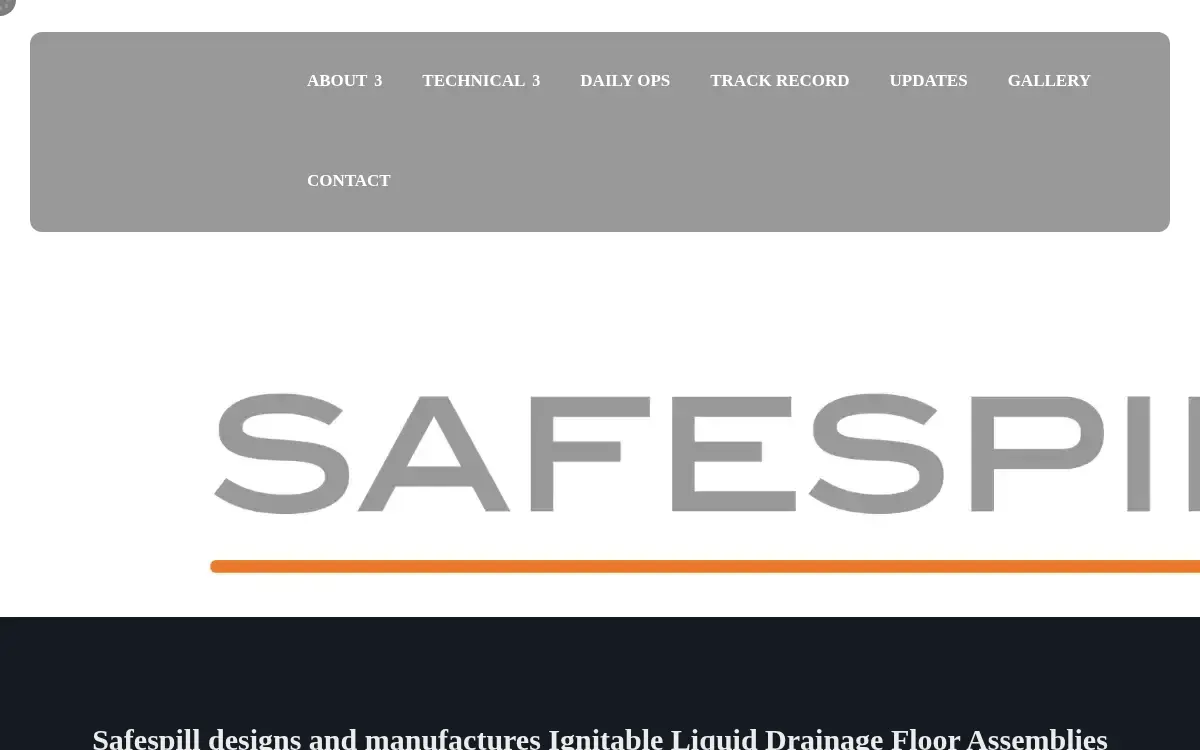 Homepage of Safespill Projects LLC