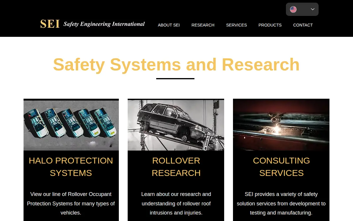 Homepage of Safety Engineering International, LLC