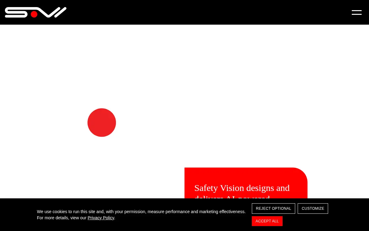 Homepage of Safety Vision, LLC