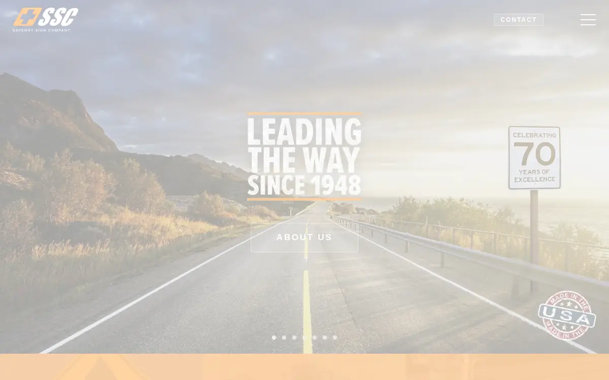 Homepage of Safeway Sign Company