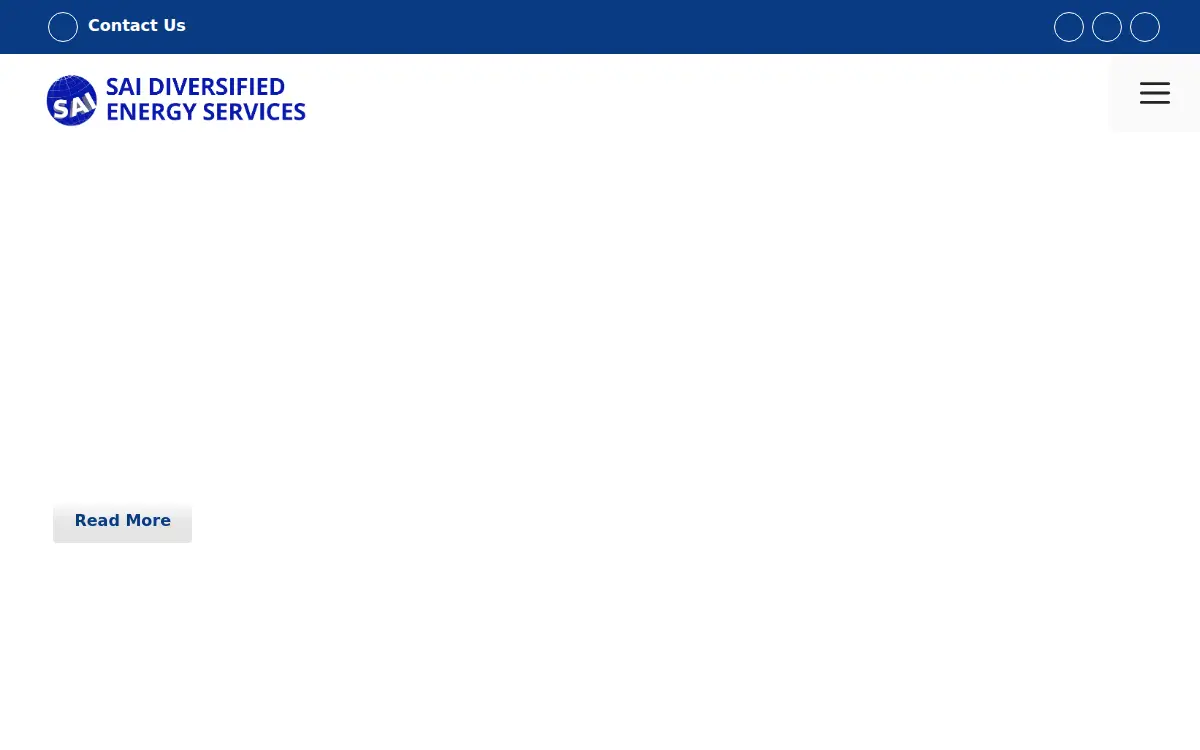 Homepage of Sai Diversified Energy Services Incorporated
