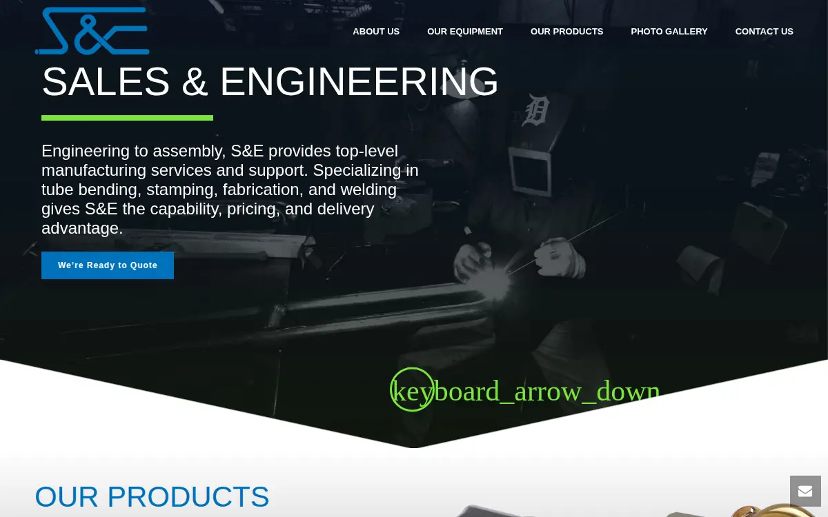 Homepage of Sales & Engineering INC