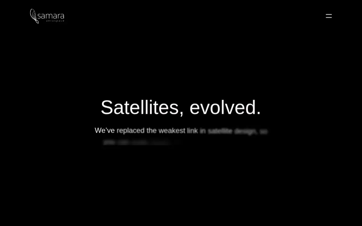 Homepage of Samara Aerospace, INC.